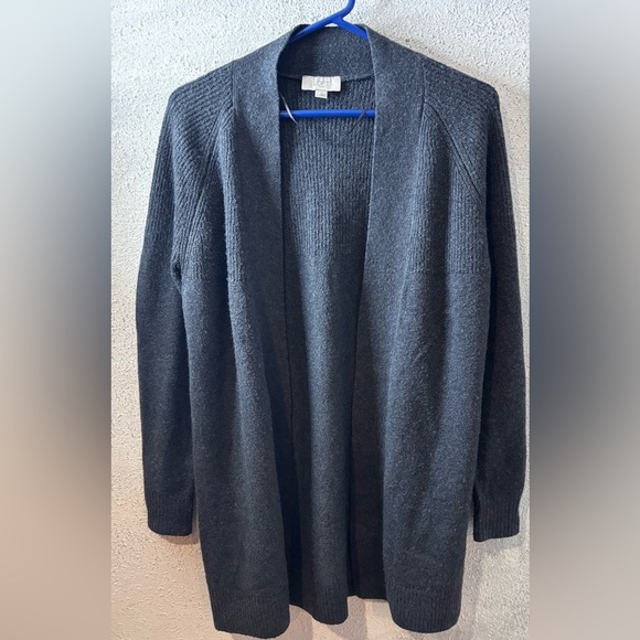 LOFT Other - LOFT Gray Open Front Cardigan
